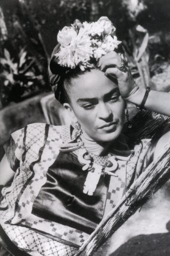 Retrato da artista Frida Kahlo em 1950